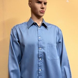 crazy horse liz claiborne men’s long sleeve dress shirt 16 1/2 34-35